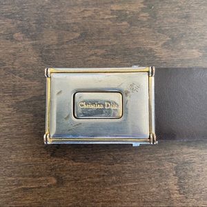 Vintage Christian Dior Leather Belt
